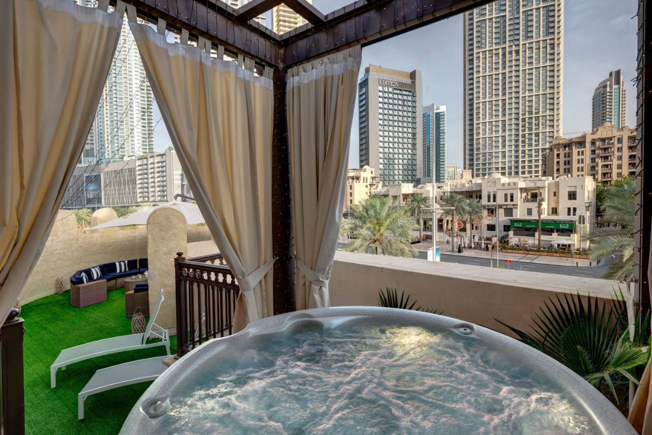 Durrani Homes - Unique Garden Apt At Souk Al Bahar Besides Dubai Mall & Burjkhalifa With Private Jaccuzi Eksteriør billede